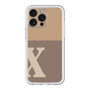 スリムプロテクションプレミアムケース［ オリジナル - initial two tone - X brown ］