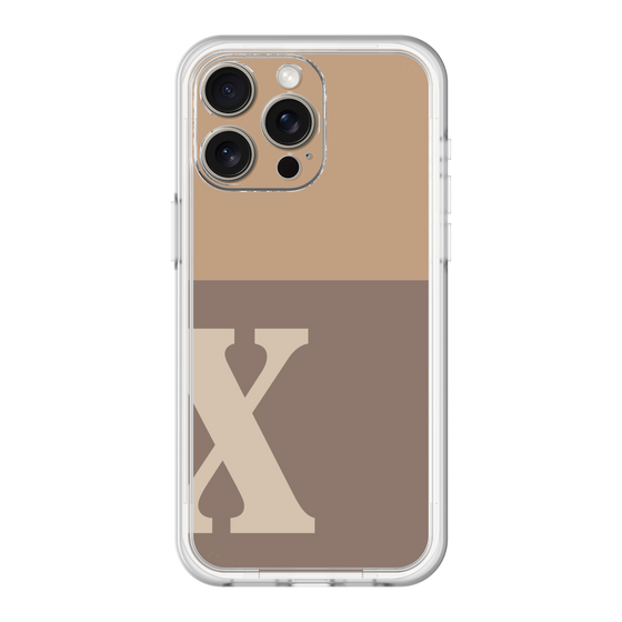 スリムプロテクションプレミアムケース［ オリジナル - initial two tone - X brown ］