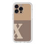 スリムプロテクションプレミアムケース［ オリジナル - initial two tone - X brown ］