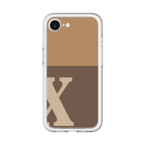 スリムプロテクションプレミアムケース［ オリジナル - initial two tone - X brown ］