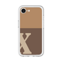 スリムプロテクションプレミアムケース［ オリジナル - initial two tone - X brown ］