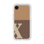 スリムプロテクションプレミアムケース［ オリジナル - initial two tone - X brown ］
