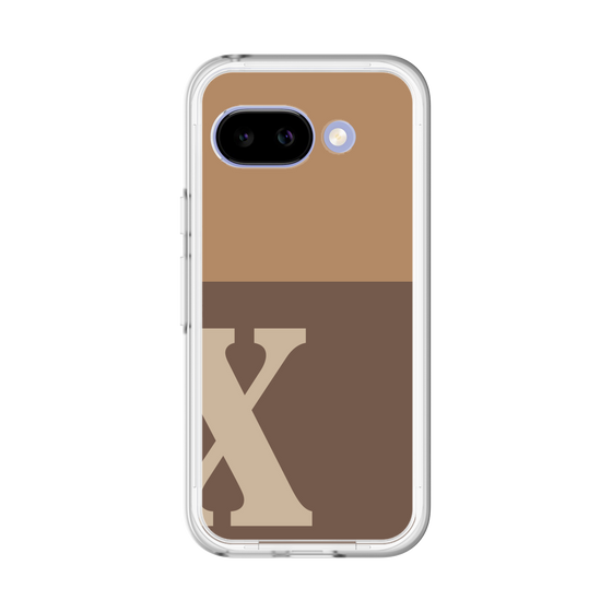 スリムプロテクションプレミアムケース［ オリジナル - initial two tone - X brown ］