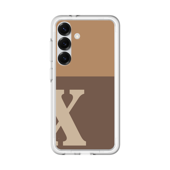 スリムプロテクションプレミアムケース［ オリジナル - initial two tone - X brown ］
