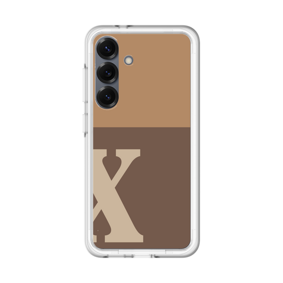 スリムプロテクションプレミアムケース［ オリジナル - initial two tone - X brown ］