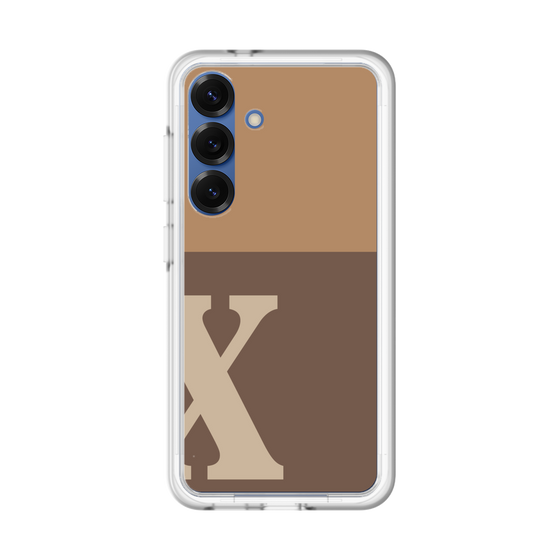 スリムプロテクションプレミアムケース［ オリジナル - initial two tone - X brown ］