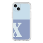 スリムプロテクションプレミアムケース［ オリジナル - initial two tone - X blue ］
