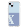 スリムプロテクションプレミアムケース［ オリジナル - initial two tone - X blue ］