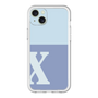 スリムプロテクションプレミアムケース［ オリジナル - initial two tone - X blue ］