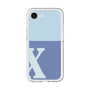 スリムプロテクションプレミアムケース［ オリジナル - initial two tone - X blue ］