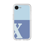 スリムプロテクションプレミアムケース［ オリジナル - initial two tone - X blue ］