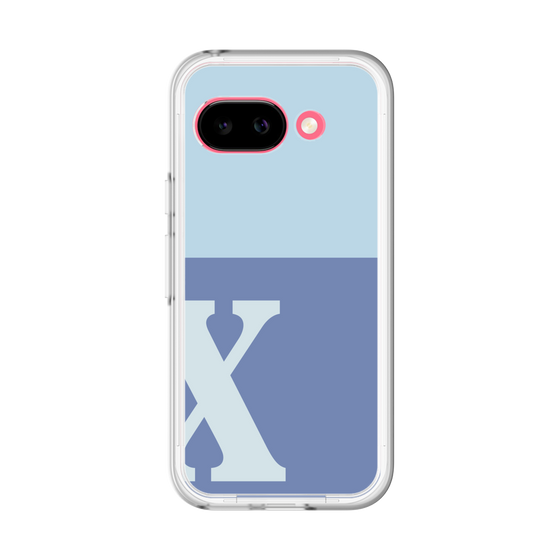 スリムプロテクションプレミアムケース［ オリジナル - initial two tone - X blue ］