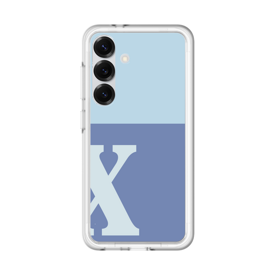 スリムプロテクションプレミアムケース［ オリジナル - initial two tone - X blue ］