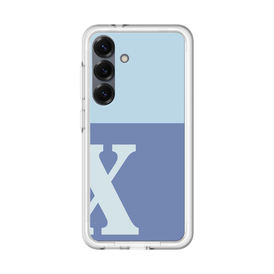 スリムプロテクションプレミアムケース［ オリジナル - initial two tone - X blue ］