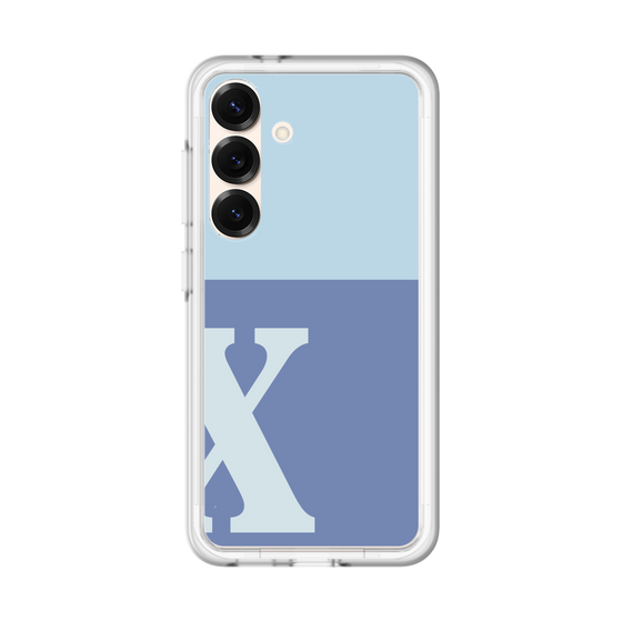 スリムプロテクションプレミアムケース［ オリジナル - initial two tone - X blue ］