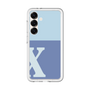 スリムプロテクションプレミアムケース［ オリジナル - initial two tone - X blue ］