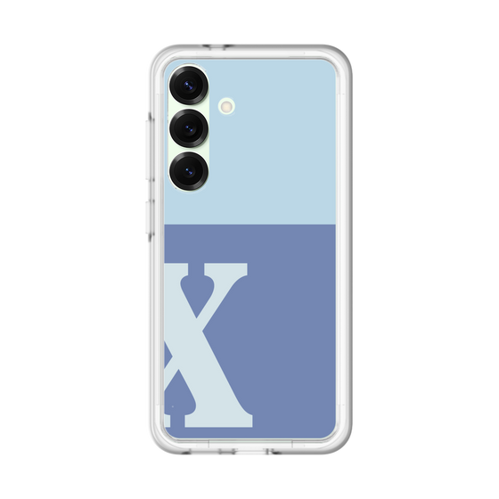スリムプロテクションプレミアムケース［ オリジナル - initial two tone - X blue ］