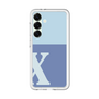 スリムプロテクションプレミアムケース［ オリジナル - initial two tone - X blue ］