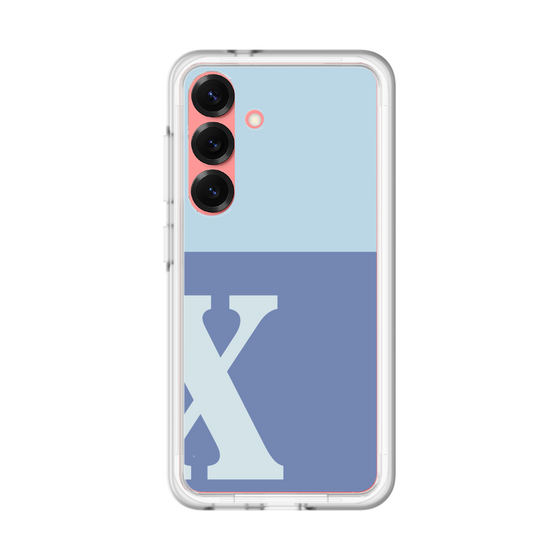 スリムプロテクションプレミアムケース［ オリジナル - initial two tone - X blue ］