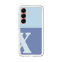 スリムプロテクションプレミアムケース［ オリジナル - initial two tone - X blue ］