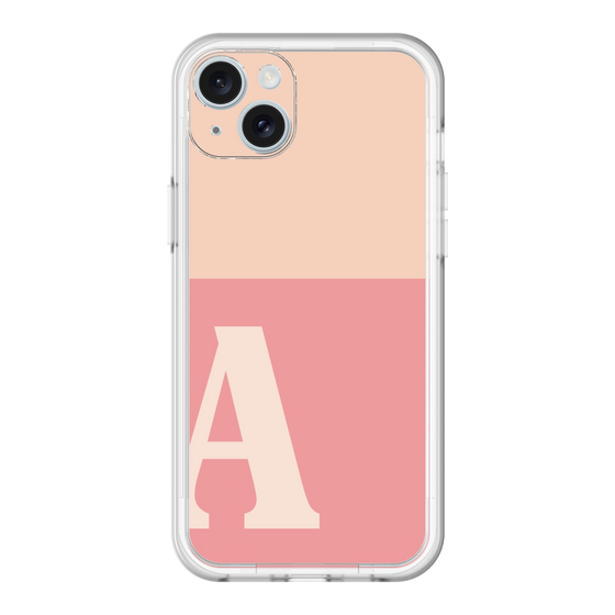 スリムプロテクションプレミアムケース［ オリジナル - initial two tone - A pink ］