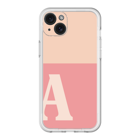 スリムプロテクションプレミアムケース［ オリジナル - initial two tone - A pink ］