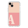 スリムプロテクションプレミアムケース［ オリジナル - initial two tone - A pink ］