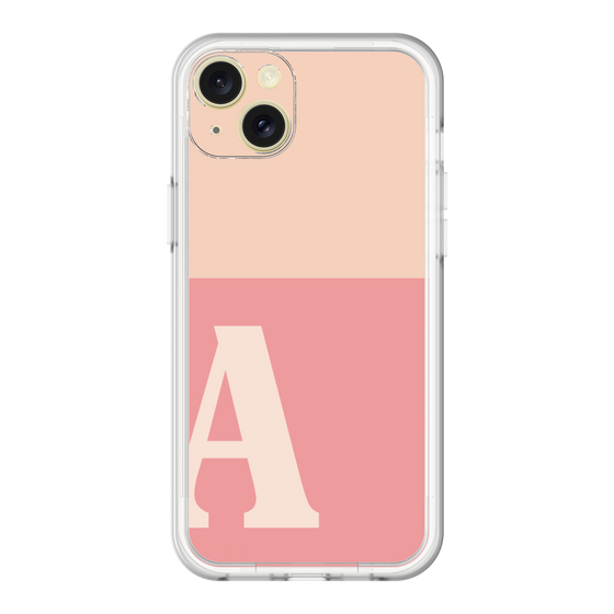 スリムプロテクションプレミアムケース［ オリジナル - initial two tone - A pink ］