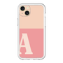 スリムプロテクションプレミアムケース［ オリジナル - initial two tone - A pink ］