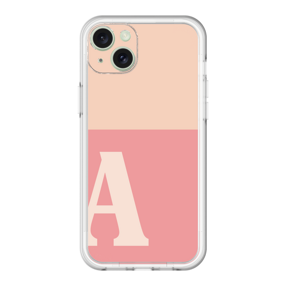 スリムプロテクションプレミアムケース［ オリジナル - initial two tone - A pink ］