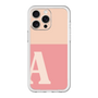 スリムプロテクションプレミアムケース［ オリジナル - initial two tone - A pink ］
