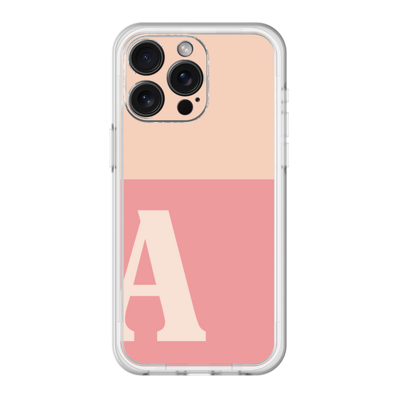 スリムプロテクションプレミアムケース［ オリジナル - initial two tone - A pink ］