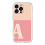 スリムプロテクションプレミアムケース［ オリジナル - initial two tone - A pink ］