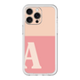 スリムプロテクションプレミアムケース［ オリジナル - initial two tone - A pink ］