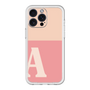 スリムプロテクションプレミアムケース［ オリジナル - initial two tone - A pink ］