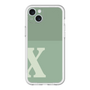 スリムプロテクションプレミアムケース［ オリジナル - initial two tone - X green ］