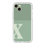 スリムプロテクションプレミアムケース［ オリジナル - initial two tone - X green ］
