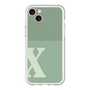 スリムプロテクションプレミアムケース［ オリジナル - initial two tone - X green ］