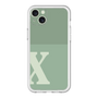 スリムプロテクションプレミアムケース［ オリジナル - initial two tone - X green ］