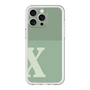 スリムプロテクションプレミアムケース［ オリジナル - initial two tone - X green ］