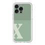スリムプロテクションプレミアムケース［ オリジナル - initial two tone - X green ］