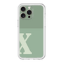 スリムプロテクションプレミアムケース［ オリジナル - initial two tone - X green ］