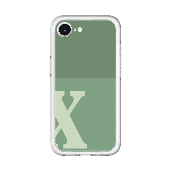 スリムプロテクションプレミアムケース［ オリジナル - initial two tone - X green ］