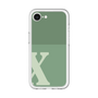 スリムプロテクションプレミアムケース［ オリジナル - initial two tone - X green ］