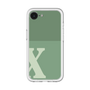 スリムプロテクションプレミアムケース［ オリジナル - initial two tone - X green ］
