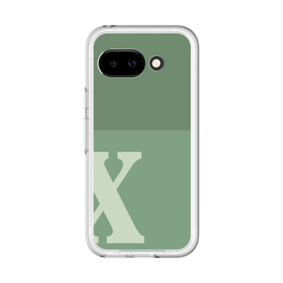 スリムプロテクションプレミアムケース［ オリジナル - initial two tone - X green ］