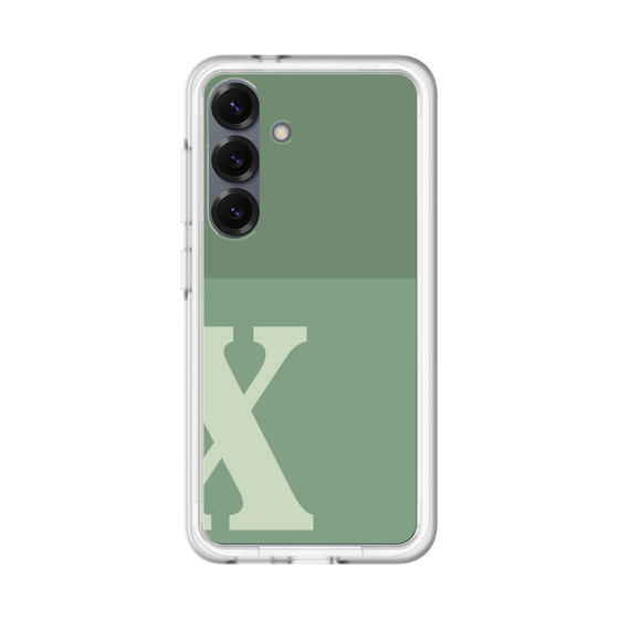 スリムプロテクションプレミアムケース［ オリジナル - initial two tone - X green ］