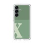 スリムプロテクションプレミアムケース［ オリジナル - initial two tone - X green ］