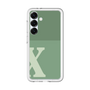スリムプロテクションプレミアムケース［ オリジナル - initial two tone - X green ］