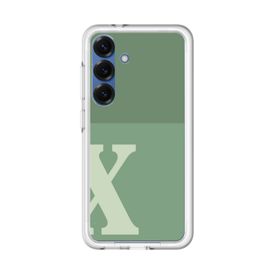 スリムプロテクションプレミアムケース［ オリジナル - initial two tone - X green ］